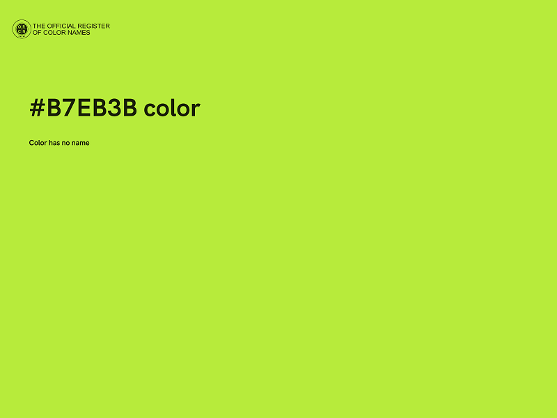 #B7EB3B color image