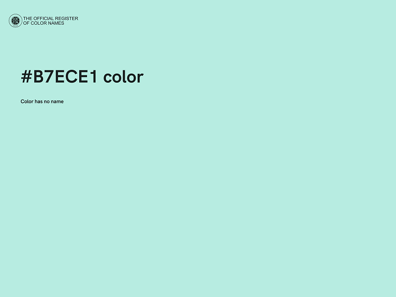 #B7ECE1 color image