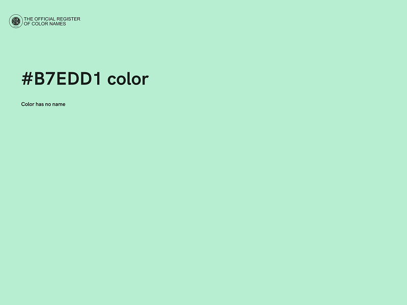 #B7EDD1 color image