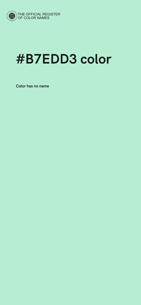 #B7EDD3 color image