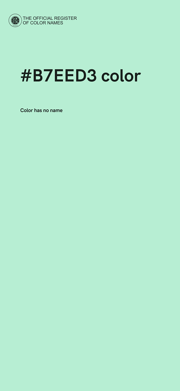 #B7EED3 color image