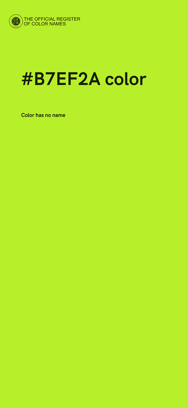 #B7EF2A color image