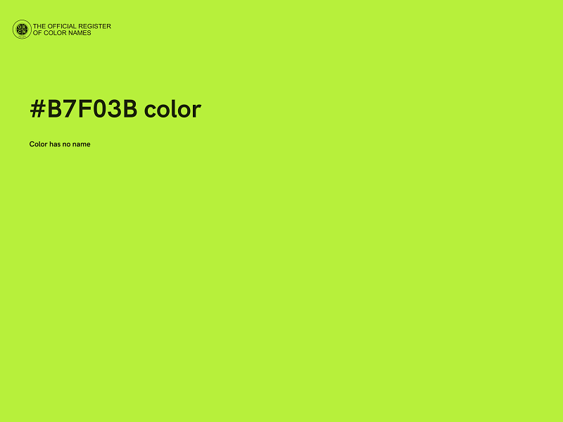#B7F03B color image