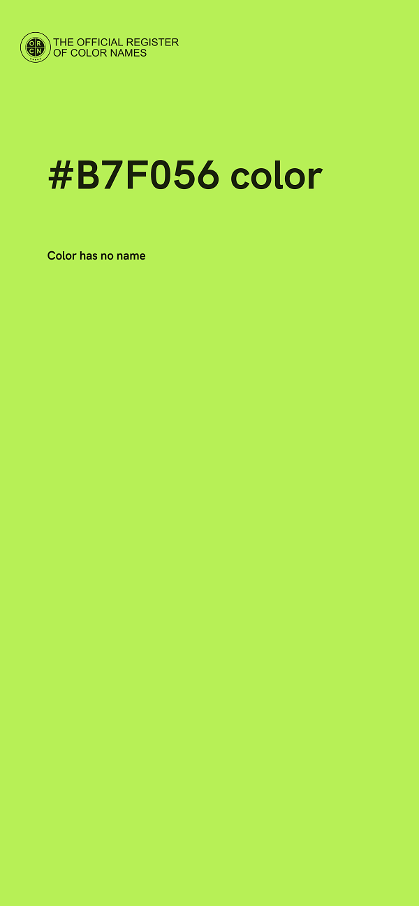 #B7F056 color image