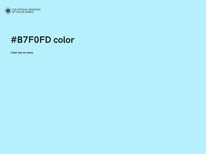 #B7F0FD color image