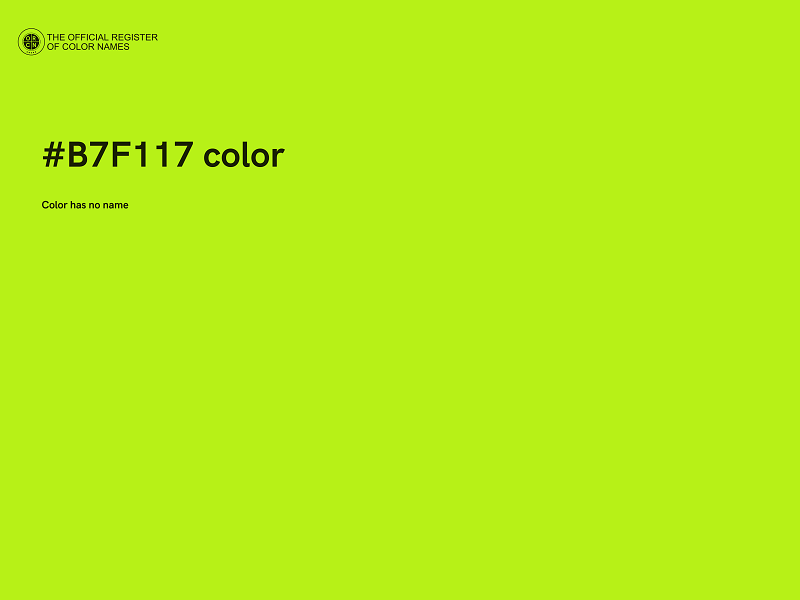 #B7F117 color image