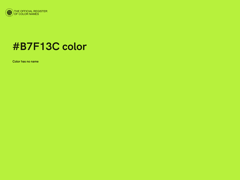 #B7F13C color image