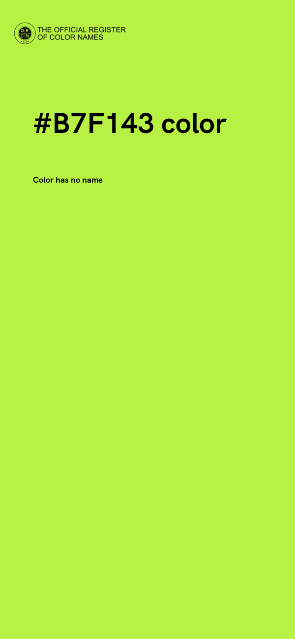 #B7F143 color image