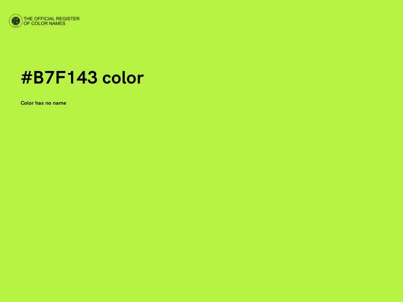 #B7F143 color image