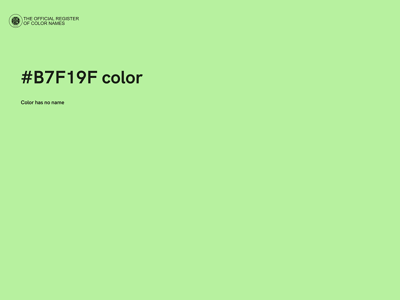 #B7F19F color image