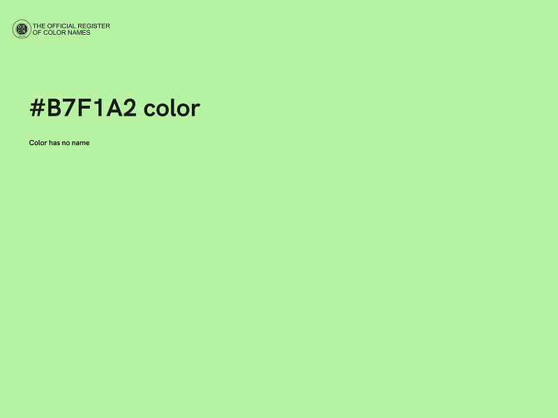 #B7F1A2 color image