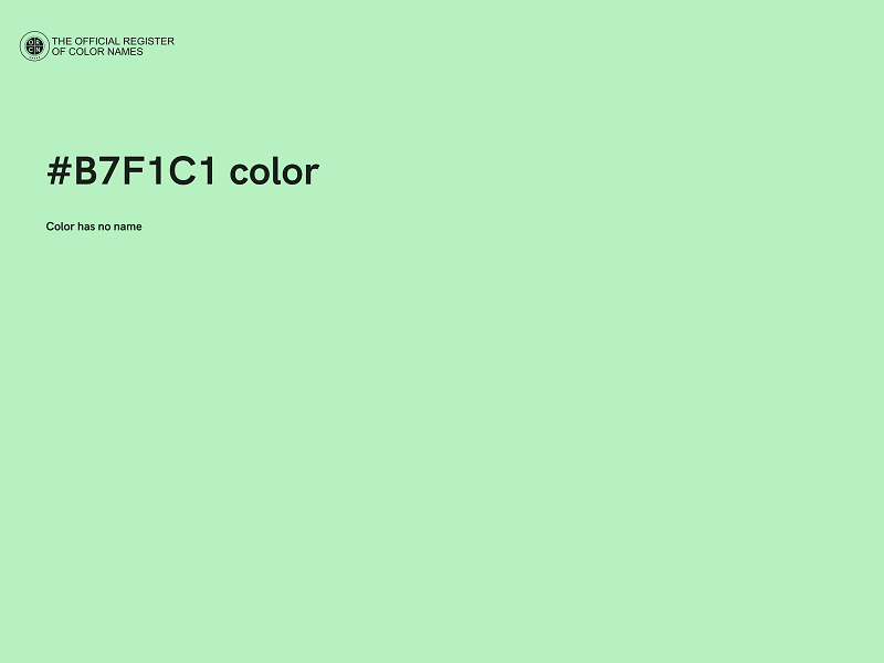 #B7F1C1 color image