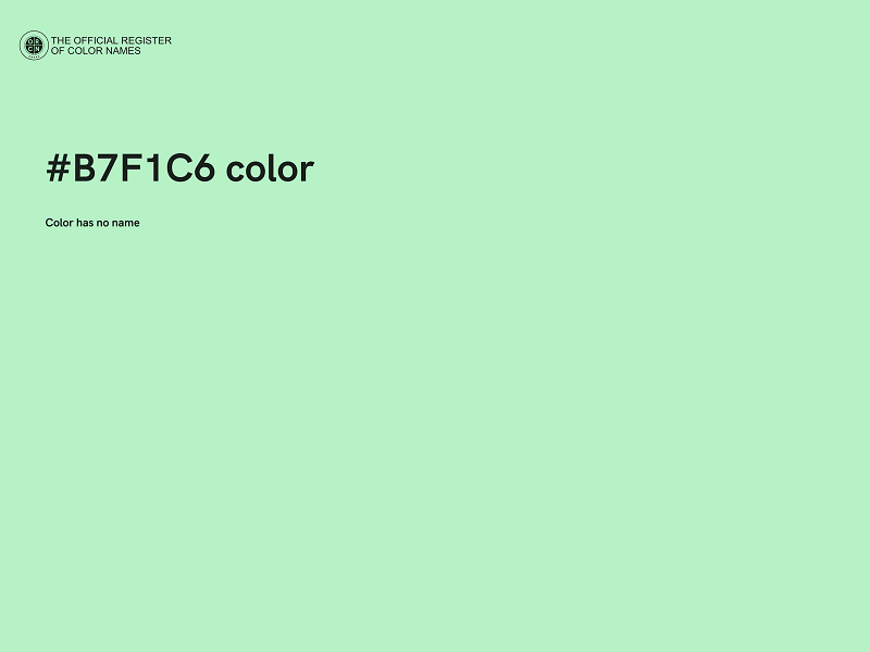 #B7F1C6 color image