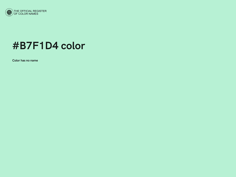 #B7F1D4 color image