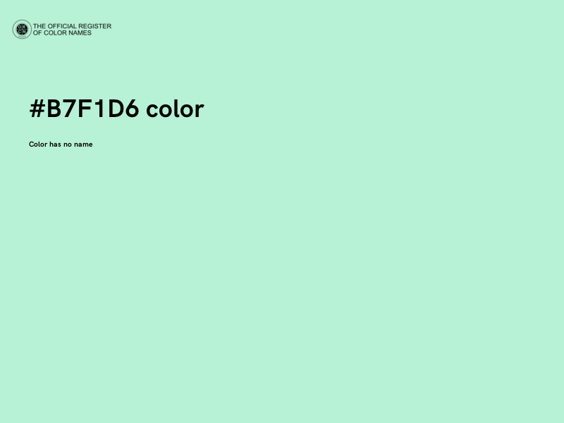 #B7F1D6 color image