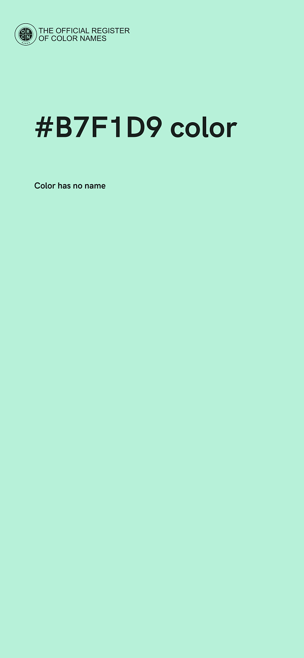 #B7F1D9 color image