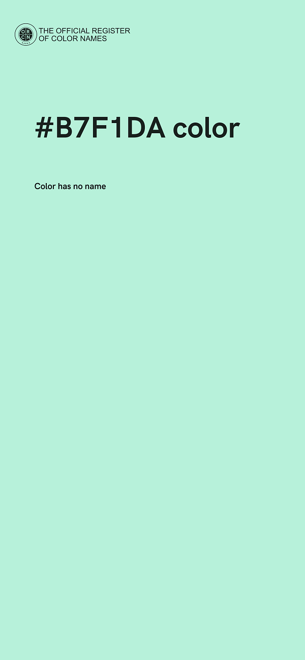 #B7F1DA color image