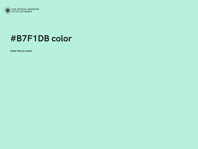 #B7F1DB color image