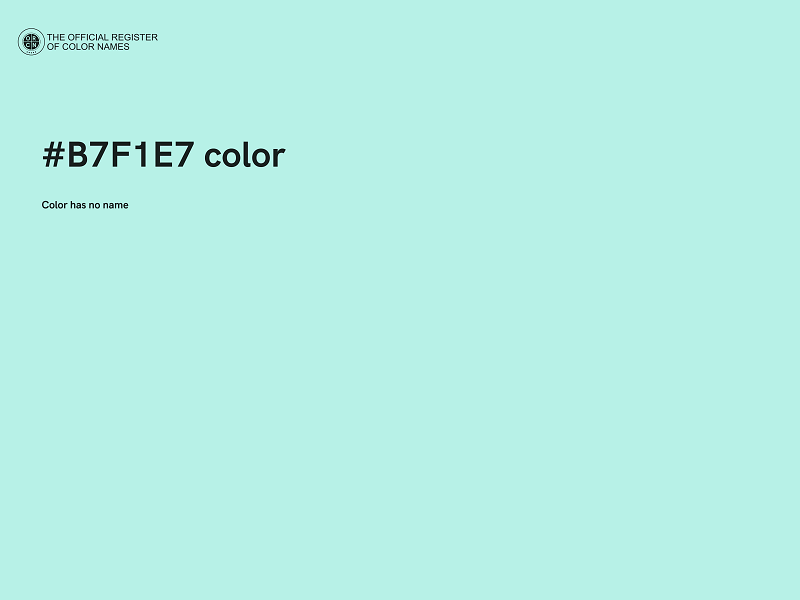 #B7F1E7 color image