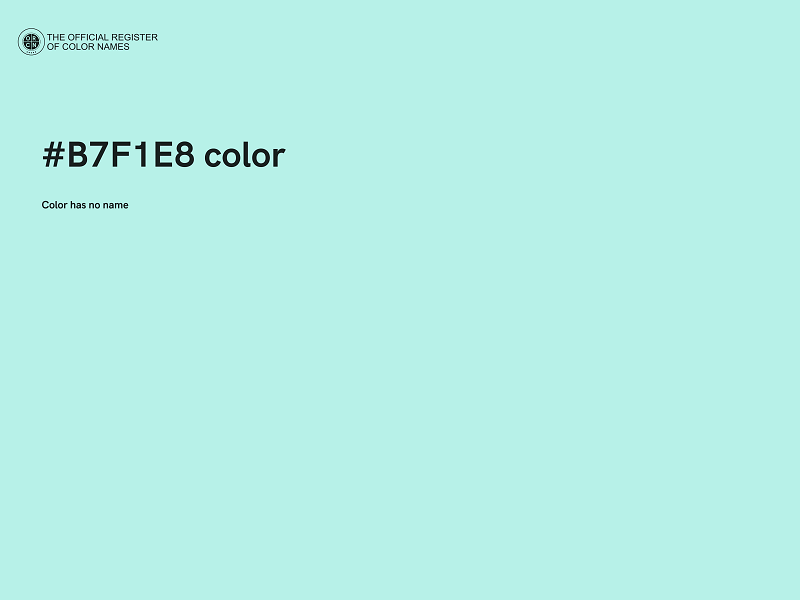 #B7F1E8 color image