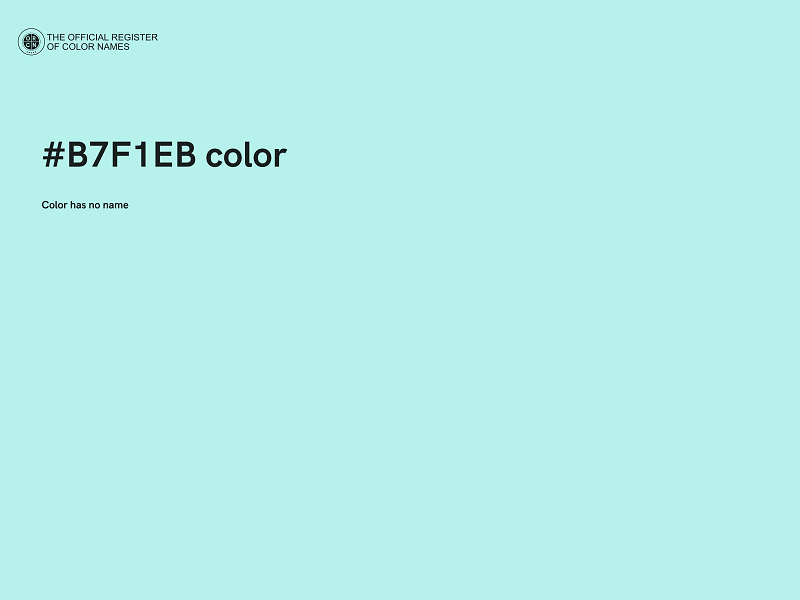 #B7F1EB color image