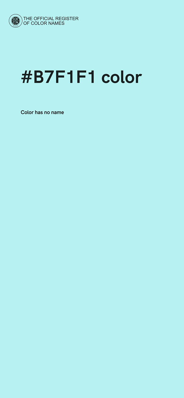 #B7F1F1 color image