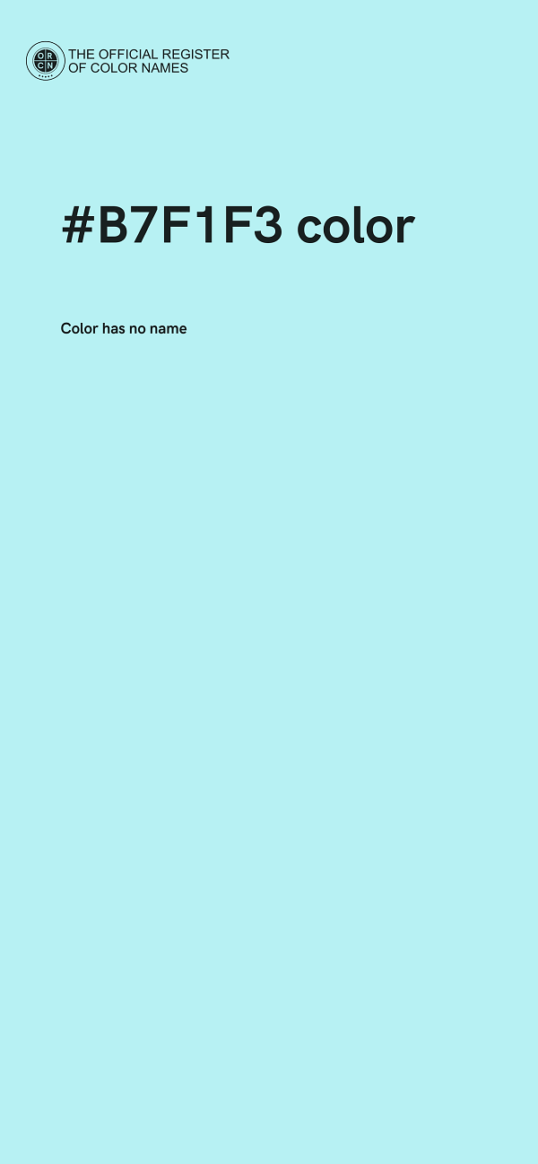 #B7F1F3 color image