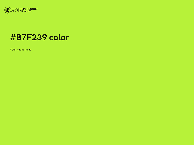 #B7F239 color image