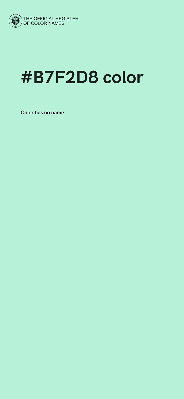 #B7F2D8 color image