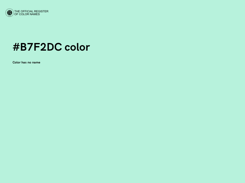#B7F2DC color image