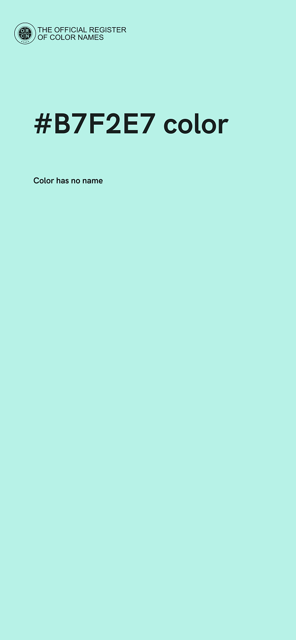 #B7F2E7 color image