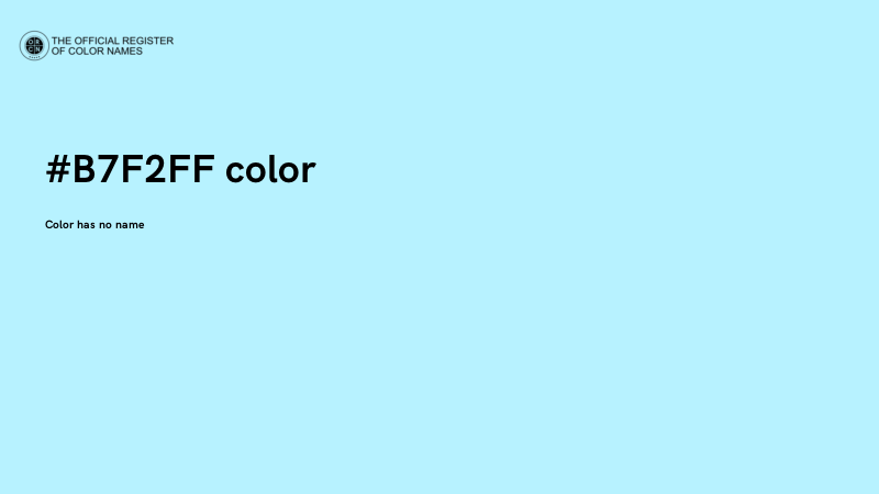 #B7F2FF color image
