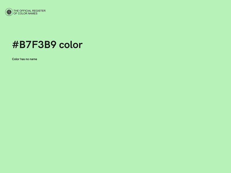 #B7F3B9 color image