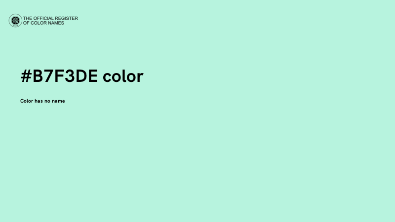 #B7F3DE color image
