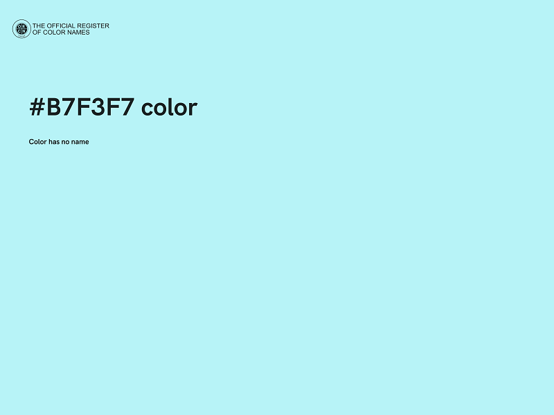 #B7F3F7 color image