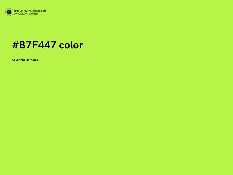 #B7F447 color image