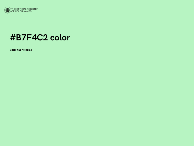 #B7F4C2 color image