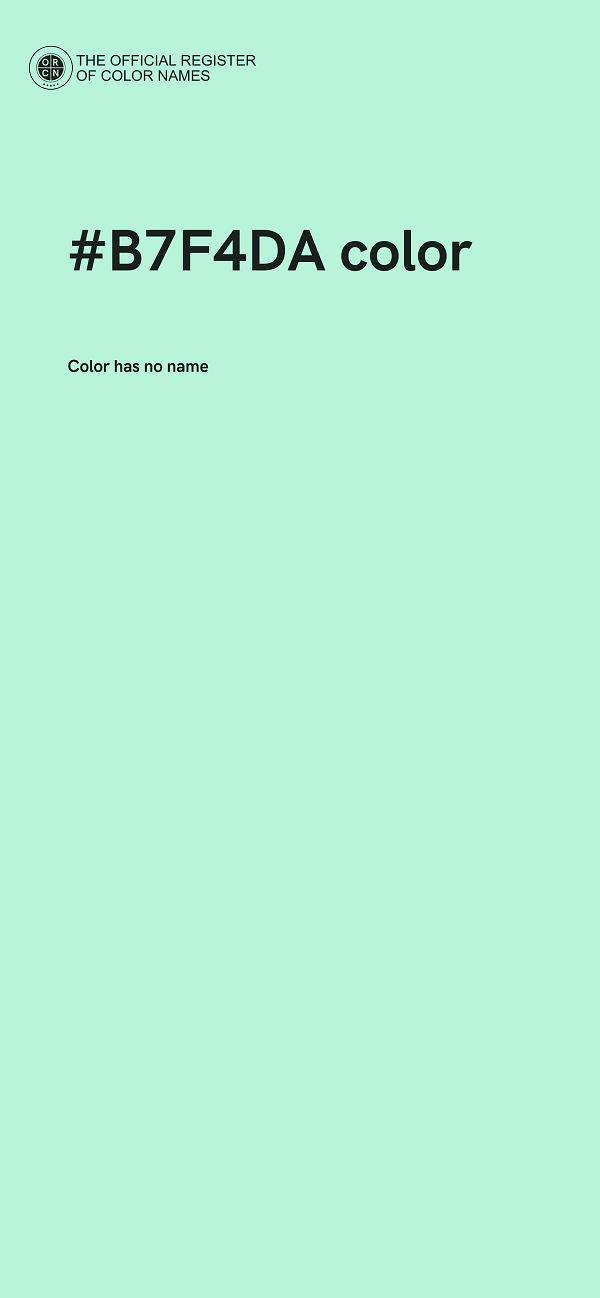 #B7F4DA color image
