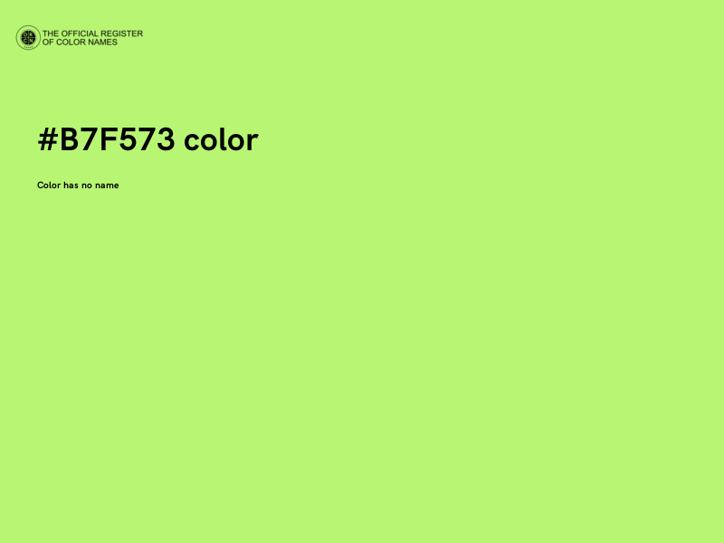 #B7F573 color image