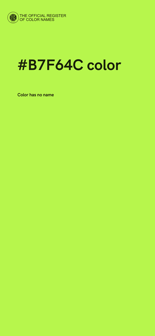 #B7F64C color image