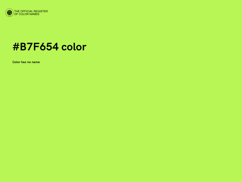 #B7F654 color image