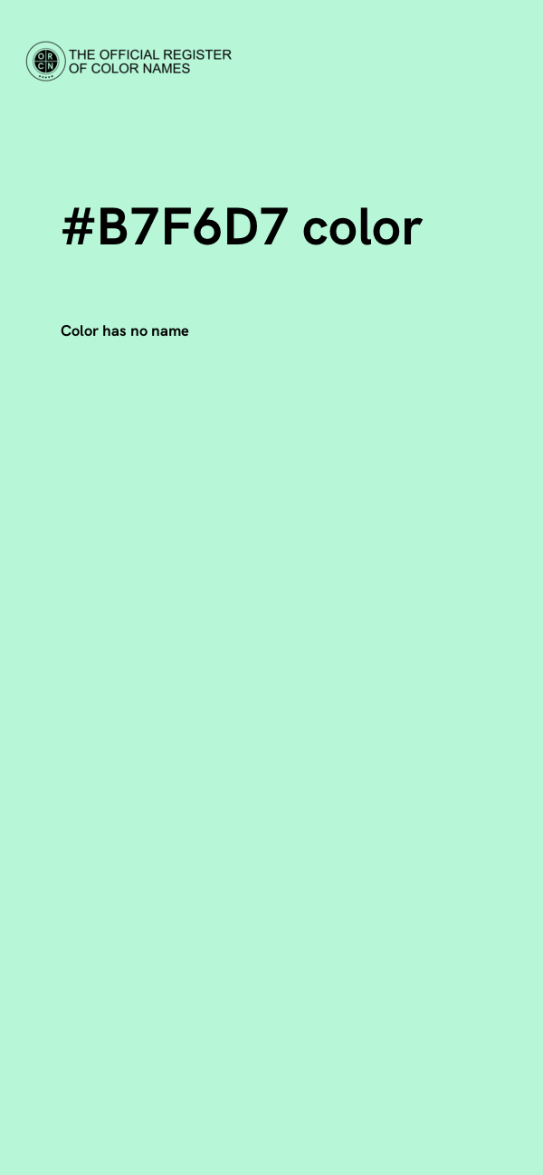 #B7F6D7 color image