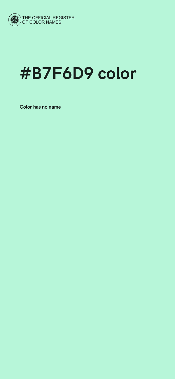 #B7F6D9 color image