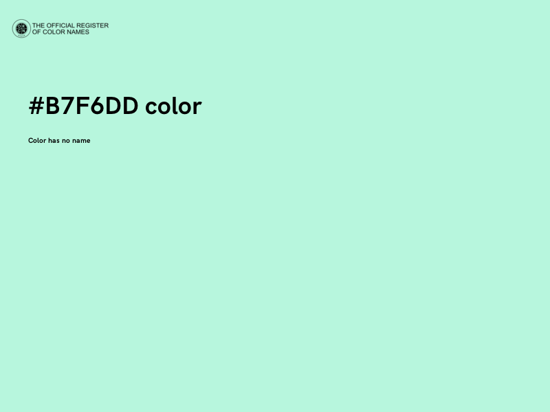 #B7F6DD color image