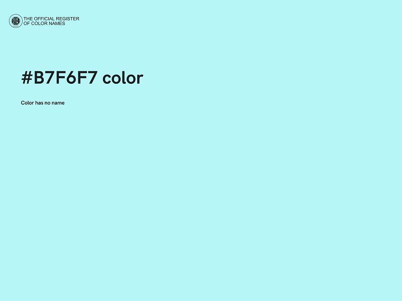 #B7F6F7 color image