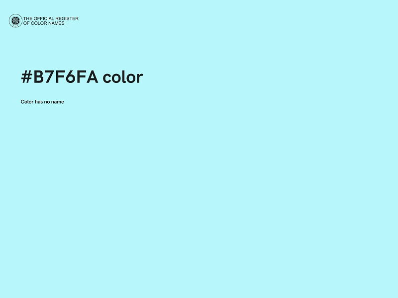 #B7F6FA color image