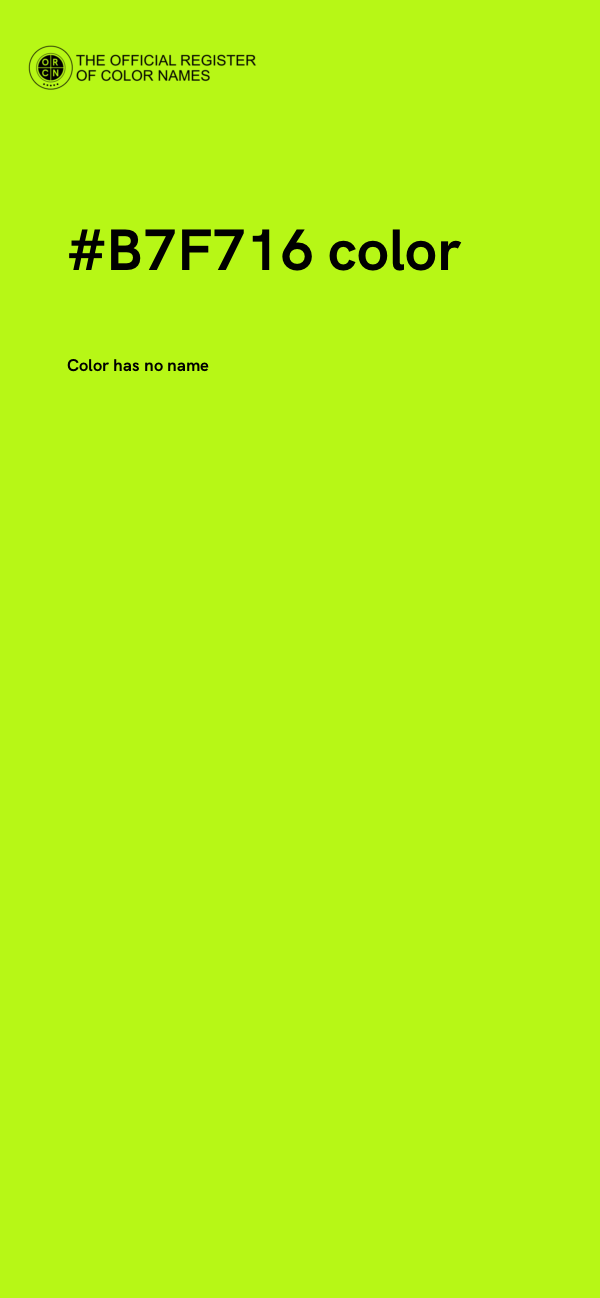 #B7F716 color image