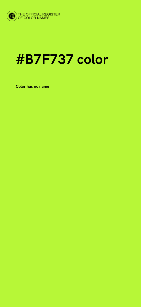 #B7F737 color image