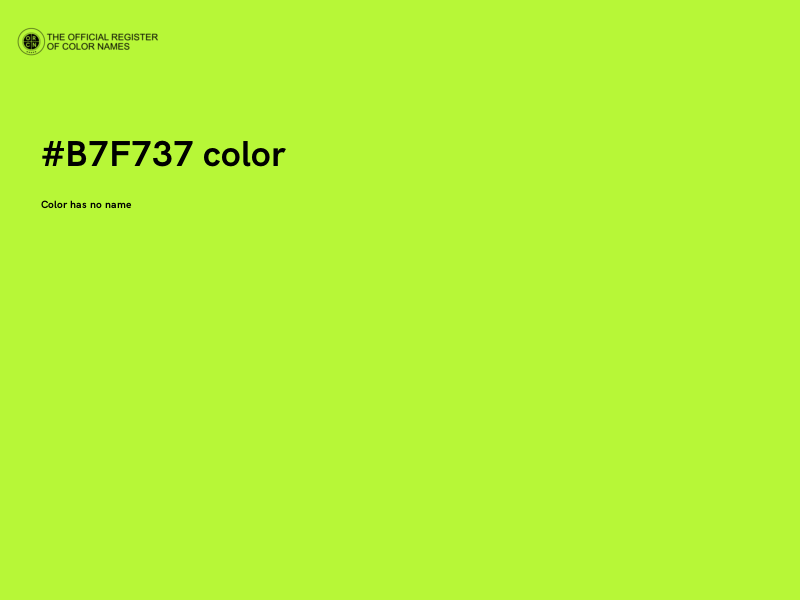 #B7F737 color image