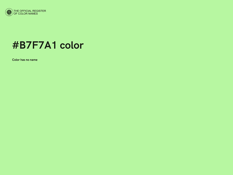 #B7F7A1 color image